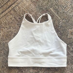 Lululemon High-Neck Sports Bra White Size 10